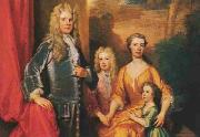Sir Godfrey Kneller and his family USA oil painting artist